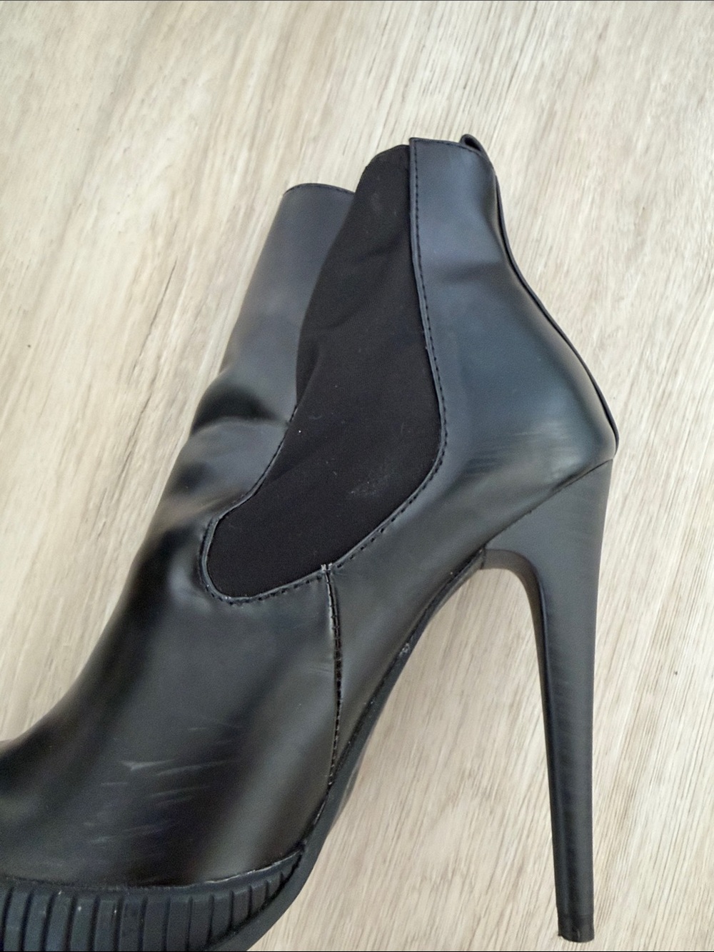 Zara Women's Black High-Heel Ankle Boots - Picture 5 of 5